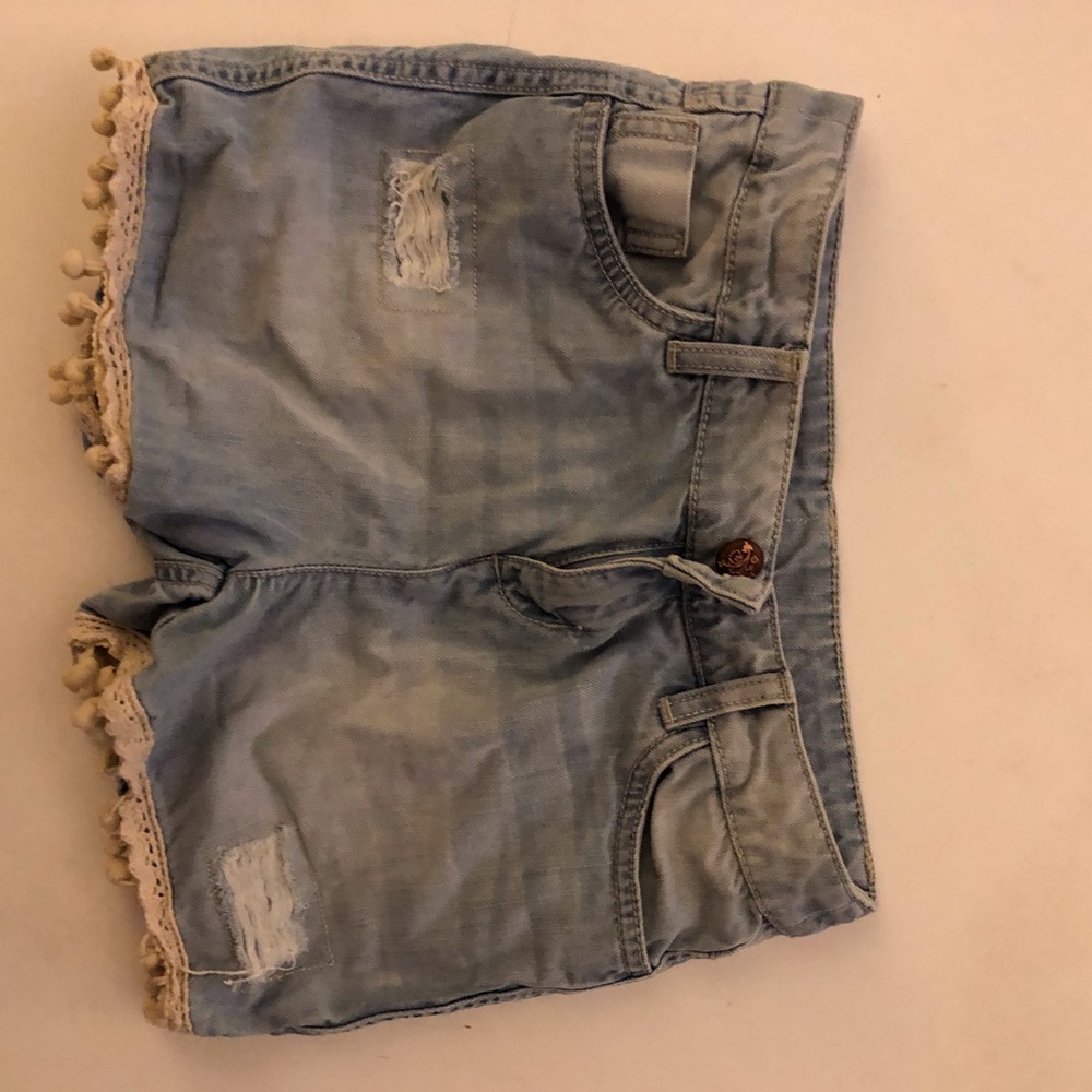 Denim shorts